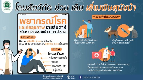 พยากรณ์โรครายสัปดาห์ ฉ.10 โรคพิษสุนัขบ้า 2048x1152